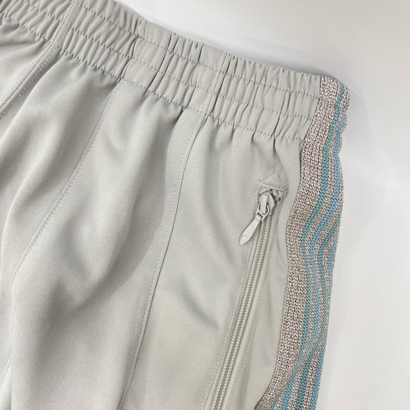 needles ニードルズ ×BEAMS BOY SX1516 グレー ポリエステル シルバーラメサイドライン ヒザデルトラックパンツ ボトムス