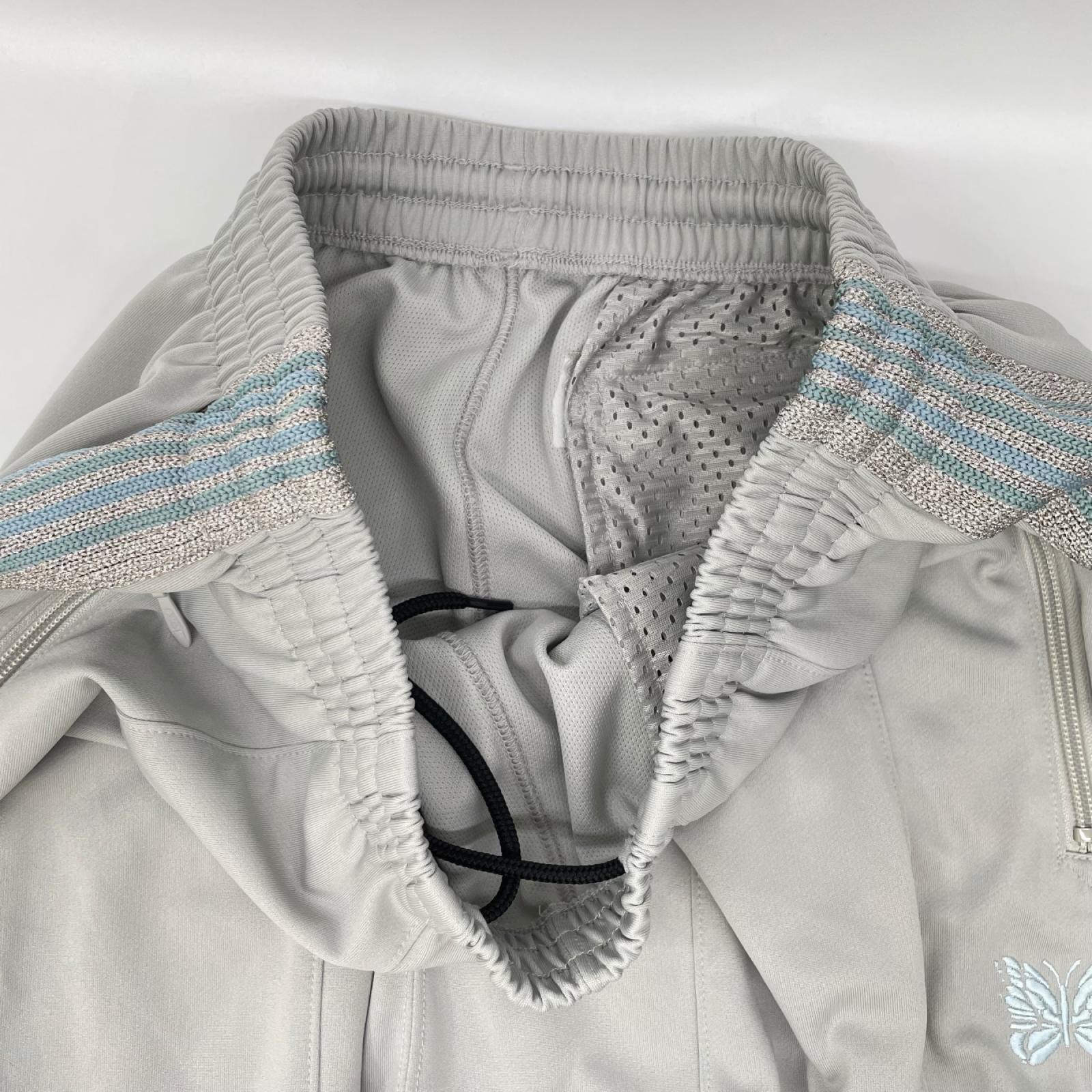 needles ニードルズ ×BEAMS BOY SX1516 グレー ポリエステル シルバーラメサイドライン ヒザデルトラックパンツ ボトムス
