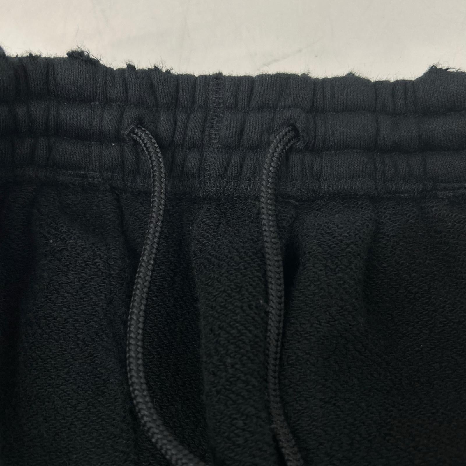 needles ニードルズ RW337 ブラック DECONSTRUCTED H.D.SWEAT PANT - COTTON FRENCH TERRY ボトムス