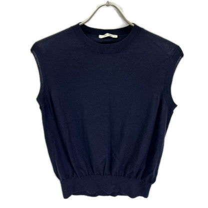 THE ROW ザ ロウ 5577-Y498 ダークネイビー カシミヤ100 BALHAM ニットベスト ベスト