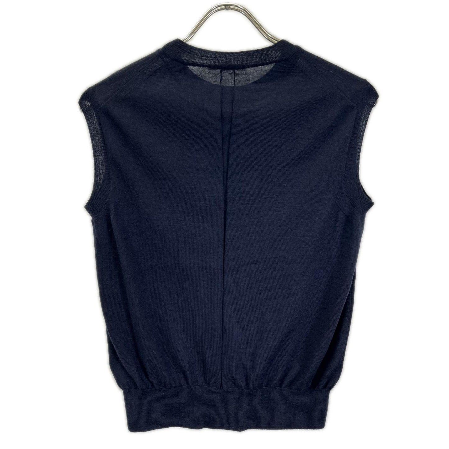 THE ROW ザ ロウ 5577-Y498 ダークネイビー カシミヤ100 BALHAM ニットベスト ベスト