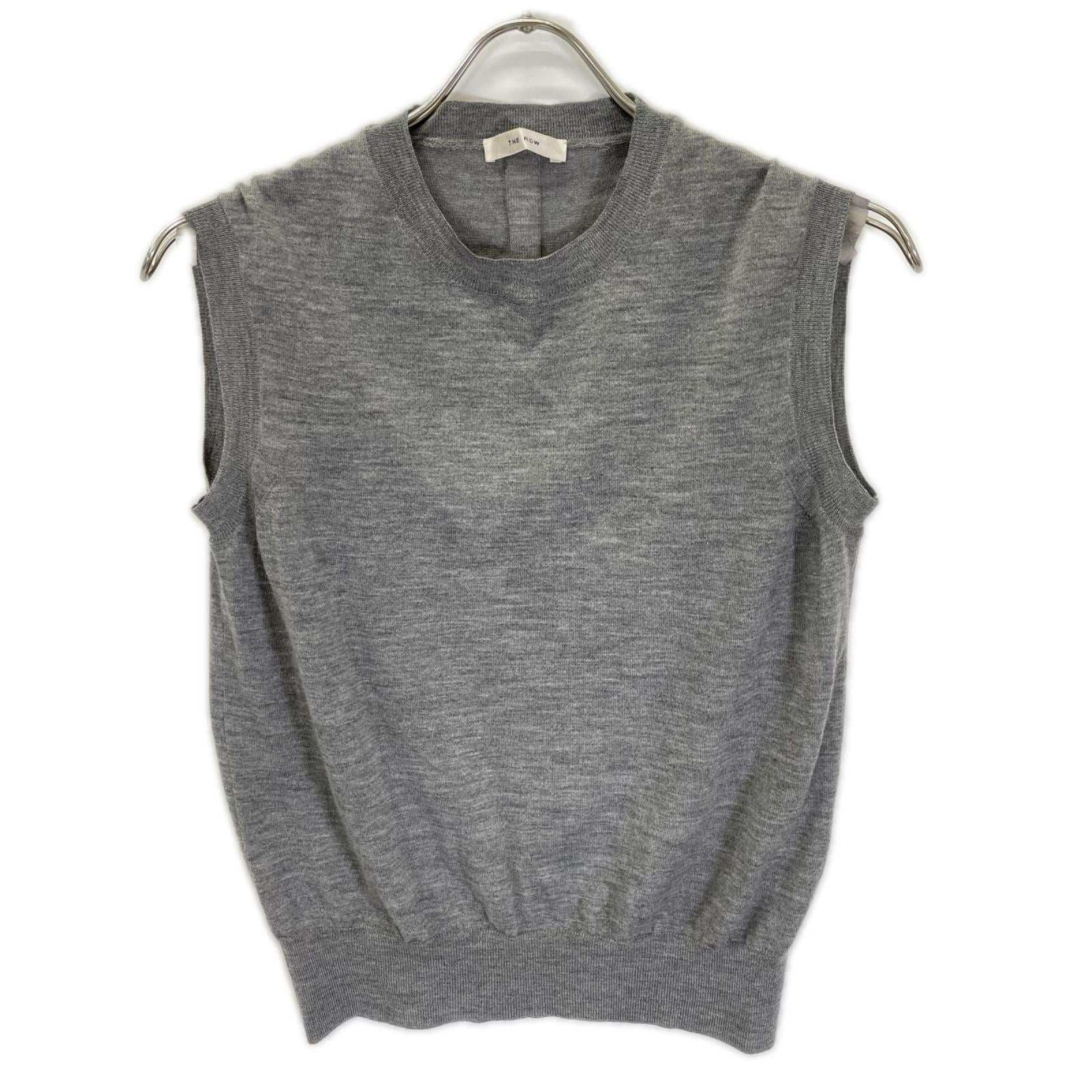 THE ROW ザ ロウ 5577-Y498 グレー カシミヤ100 BALHAM ニットベスト ベスト