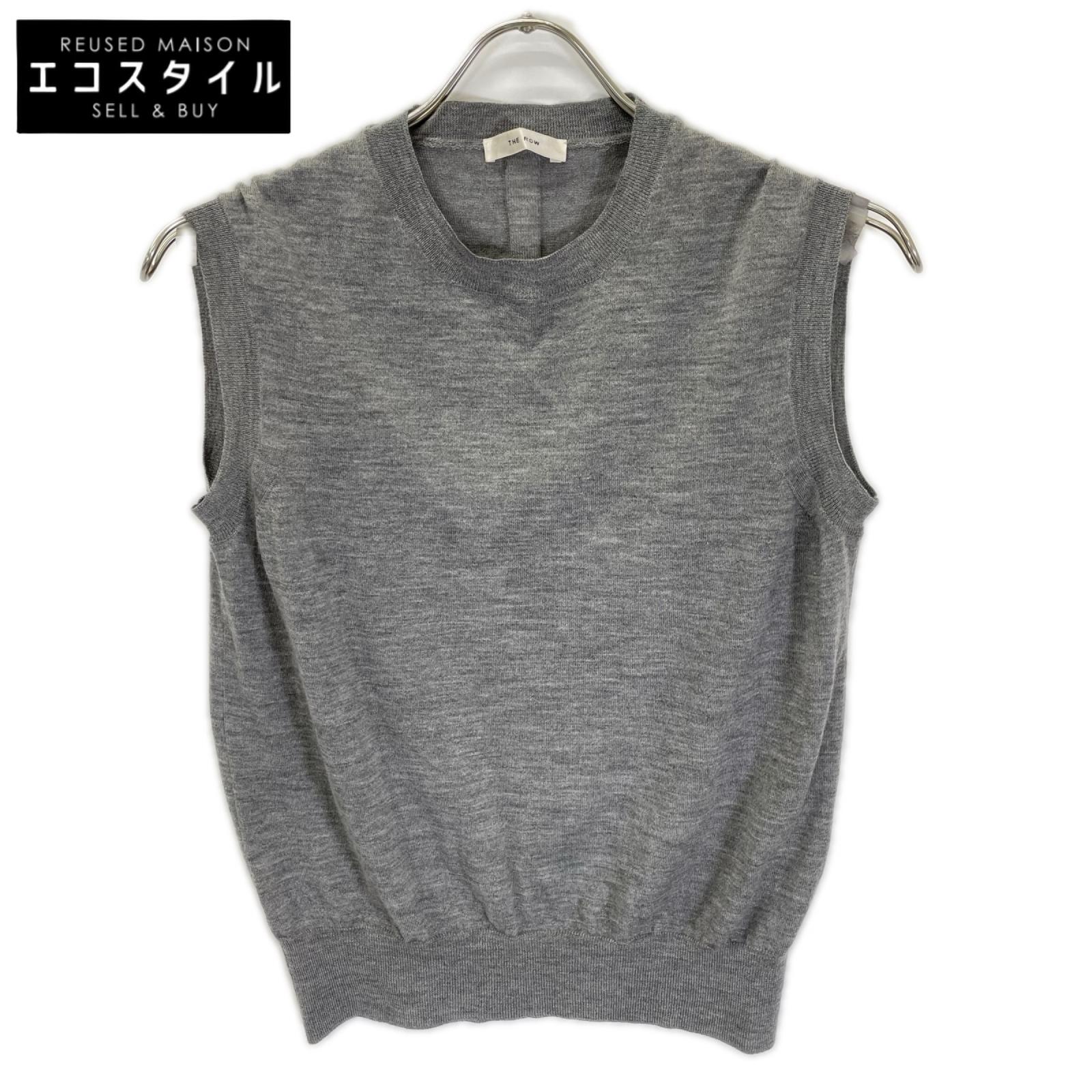 THE ROW ザ ロウ 5577-Y498 グレー カシミヤ100 BALHAM ニットベスト ベスト