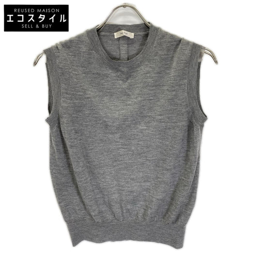 THE ROW ザ ロウ 5577-Y498 グレー カシミヤ100 BALHAM ニットベスト ベスト