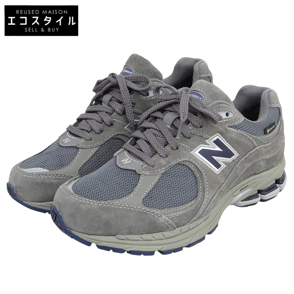 NEW BALANCE ニューバランス 新品同様 スエード ローカット スニーカー シューズ メンズ グレー 25cm M2002RXC シューズ