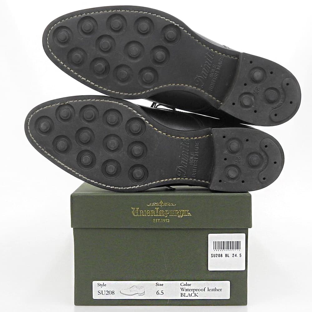 UNION IMPERIAL ユニオンインペリアル Derby Plain 外羽式 プレーンシューズ メンズ ブラック 6 1/2 SU208 シューズ