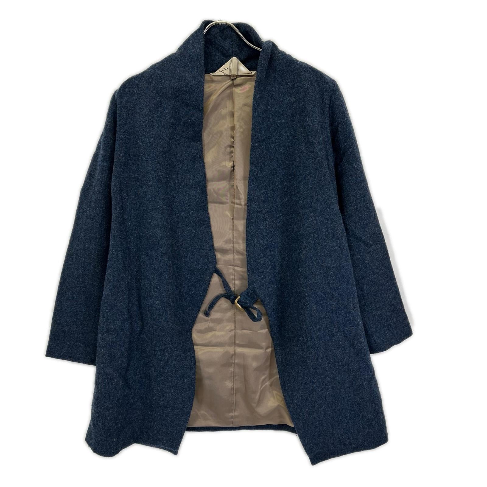 Pallas Palace パラスパレス ネイビー ウール混 ベルト付き ジャケット ジャケット