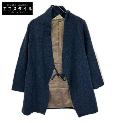 Pallas Palace パラスパレス ネイビー ウール混 ベルト付き ジャケット ジャケット