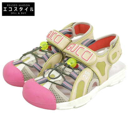 GUCCI グッチ メッシュ ベルクロ サンダル シューズ レディース マルチカラー 36 570440 シューズ