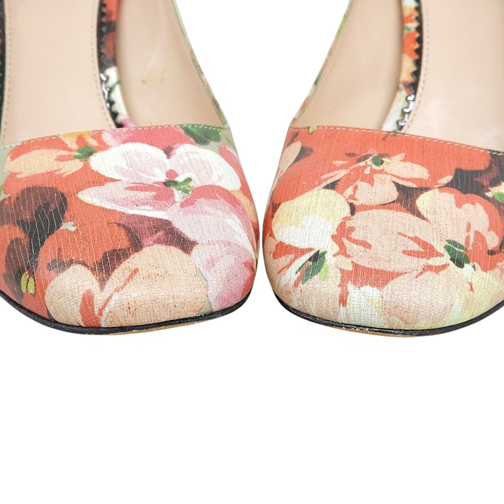 GUCCI グッチ ブルームス 花柄 ヒールパンプス シューズ レディース マルチカラー 36 408287 シューズ