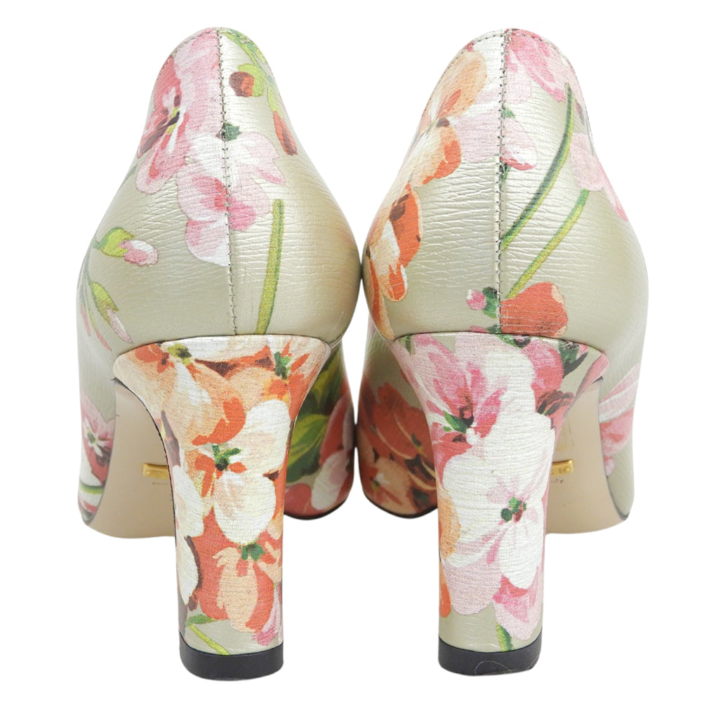 GUCCI グッチ ブルームス 花柄 ヒールパンプス シューズ レディース マルチカラー 36 408287 シューズ