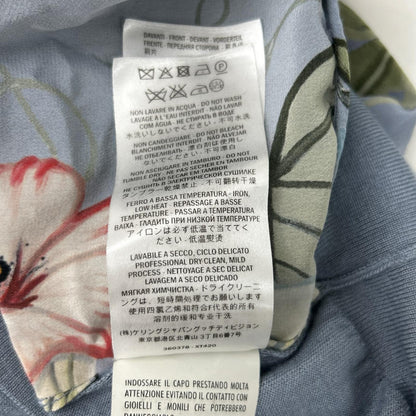 GUCCI グッチ 360378 ライトブルー ボタニカル クルーネック半袖トップス トップス