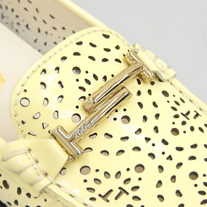 TOD'S トッズ パンチング モカシン ドライビングシューズ レディース クリーム 36 1/2 250602 シューズ