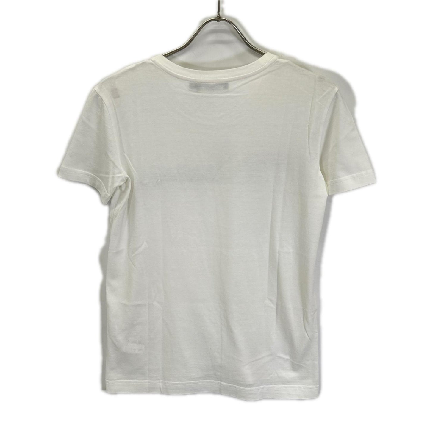 DOLCE&GABBANA ドルチェアンドガッバーナ F8L61T ホワイト×ブラック コットン ロゴTシャツ トップス