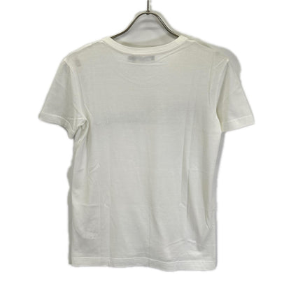 DOLCE&GABBANA ドルチェアンドガッバーナ F8L61T ホワイト×ブラック コットン ロゴTシャツ トップス