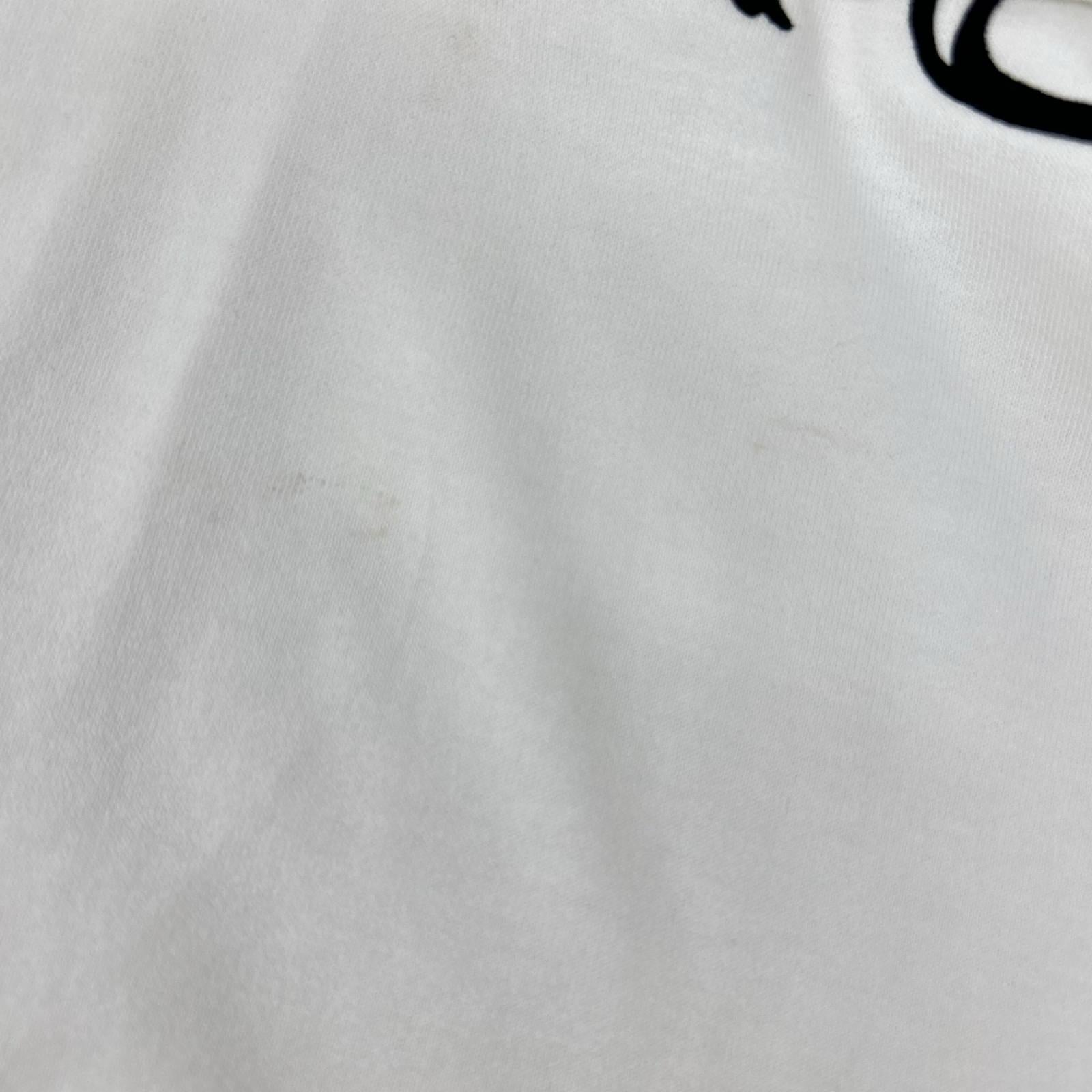 DOLCE&GABBANA ドルチェアンドガッバーナ F8L61T ホワイト×ブラック コットン ロゴTシャツ トップス