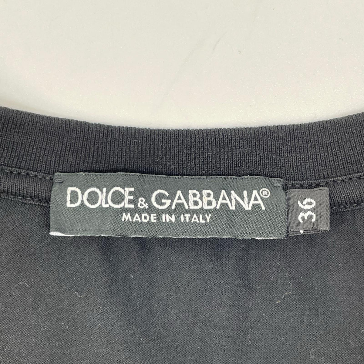 DOLCE&GABBANA Dolce & Gabbana F8K74T black fashion sinner T-shirt top