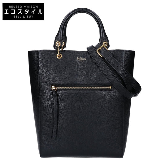 MULBERRY マルベリー 美品 Maple 2WAY ファスナーポケット グレインレザー トートバッグ