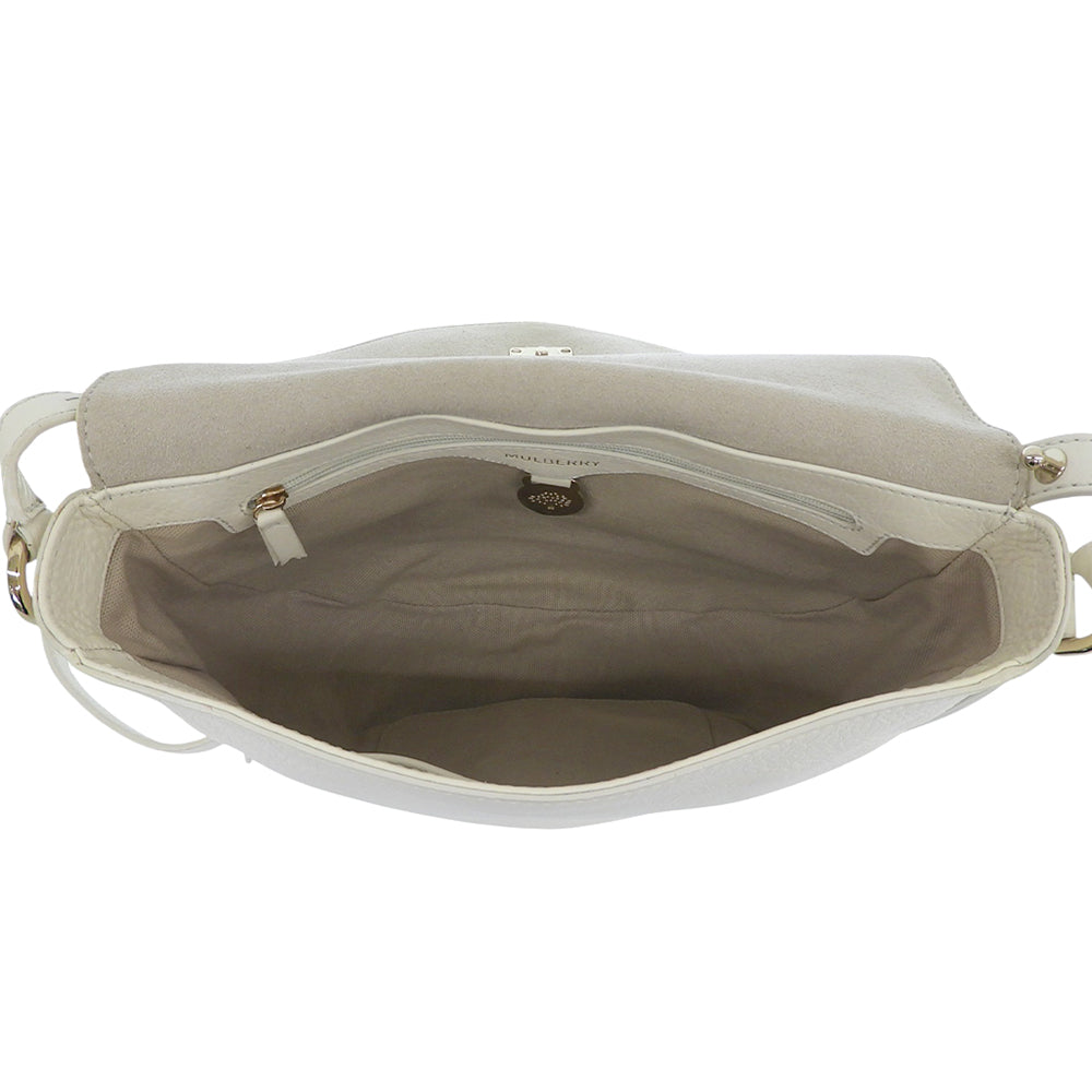 MULBERRY マルベリー Tessie Satchel ツリーロゴプレスロック ショルダーバッグ レディース ホワイト ショルダーバッグ