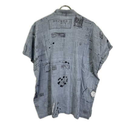 Porter Classic ポータークラシック グレー コットン×リネン MONSIEUR KURATA COTTONN LINEN BLOUSE トップス
