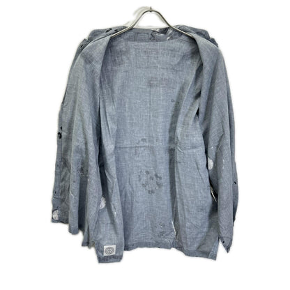 Porter Classic ポータークラシック グレー コットン×リネン MONSIEUR KURATA COTTONN LINEN BLOUSE トップス