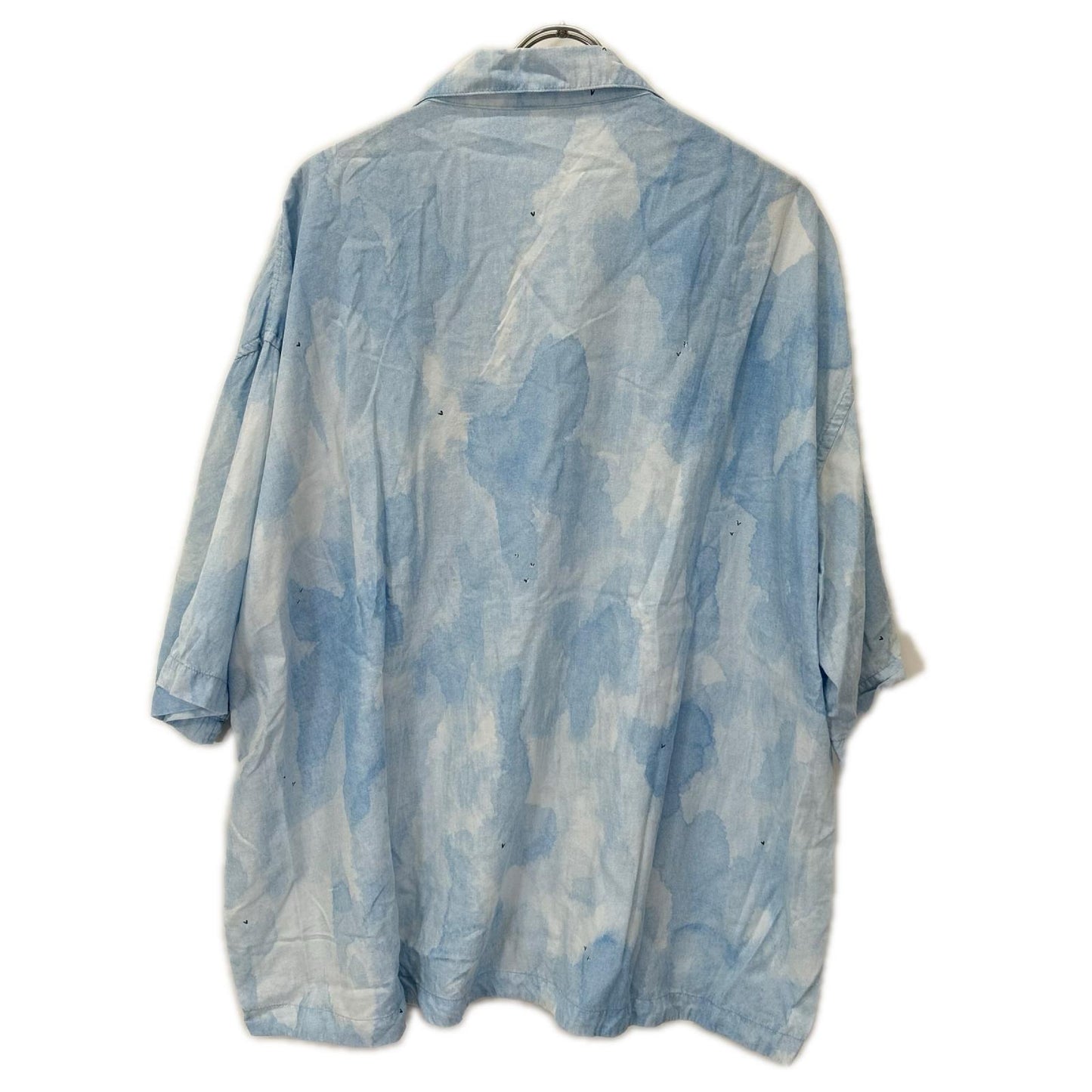 Porter Classic ポータークラシック ブルー レクセル シェルボタン 水彩ALOHA SHIRT (BLUE WATER COLOR) トップス