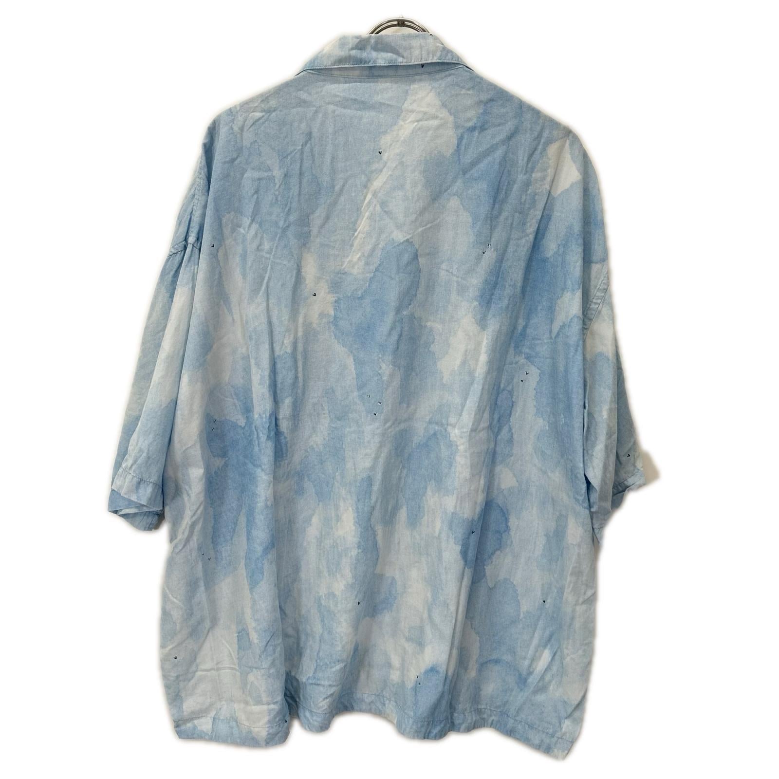 Porter Classic ポータークラシック ブルー レクセル シェルボタン 水彩ALOHA SHIRT (BLUE WATER COLOR) トップス