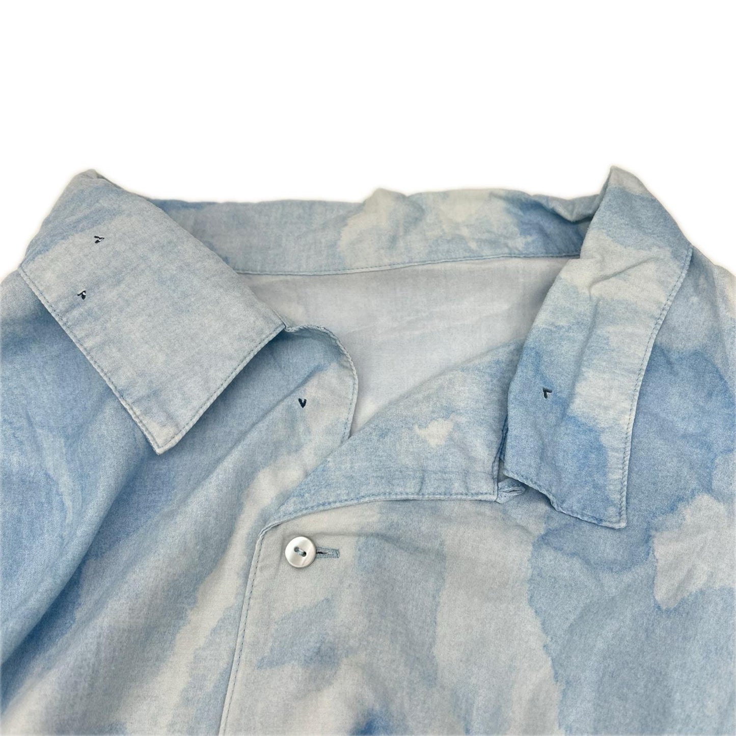Porter Classic ポータークラシック ブルー レクセル シェルボタン 水彩ALOHA SHIRT (BLUE WATER COLOR) トップス