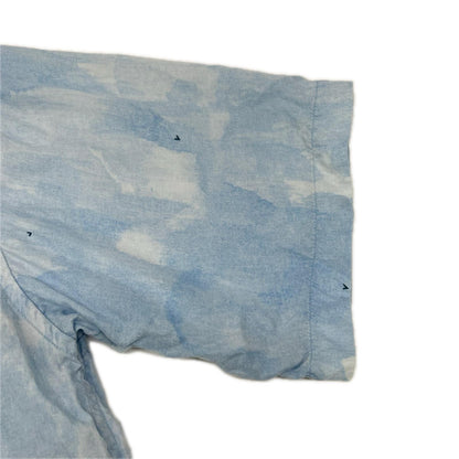 Porter Classic ポータークラシック ブルー レクセル シェルボタン 水彩ALOHA SHIRT (BLUE WATER COLOR) トップス