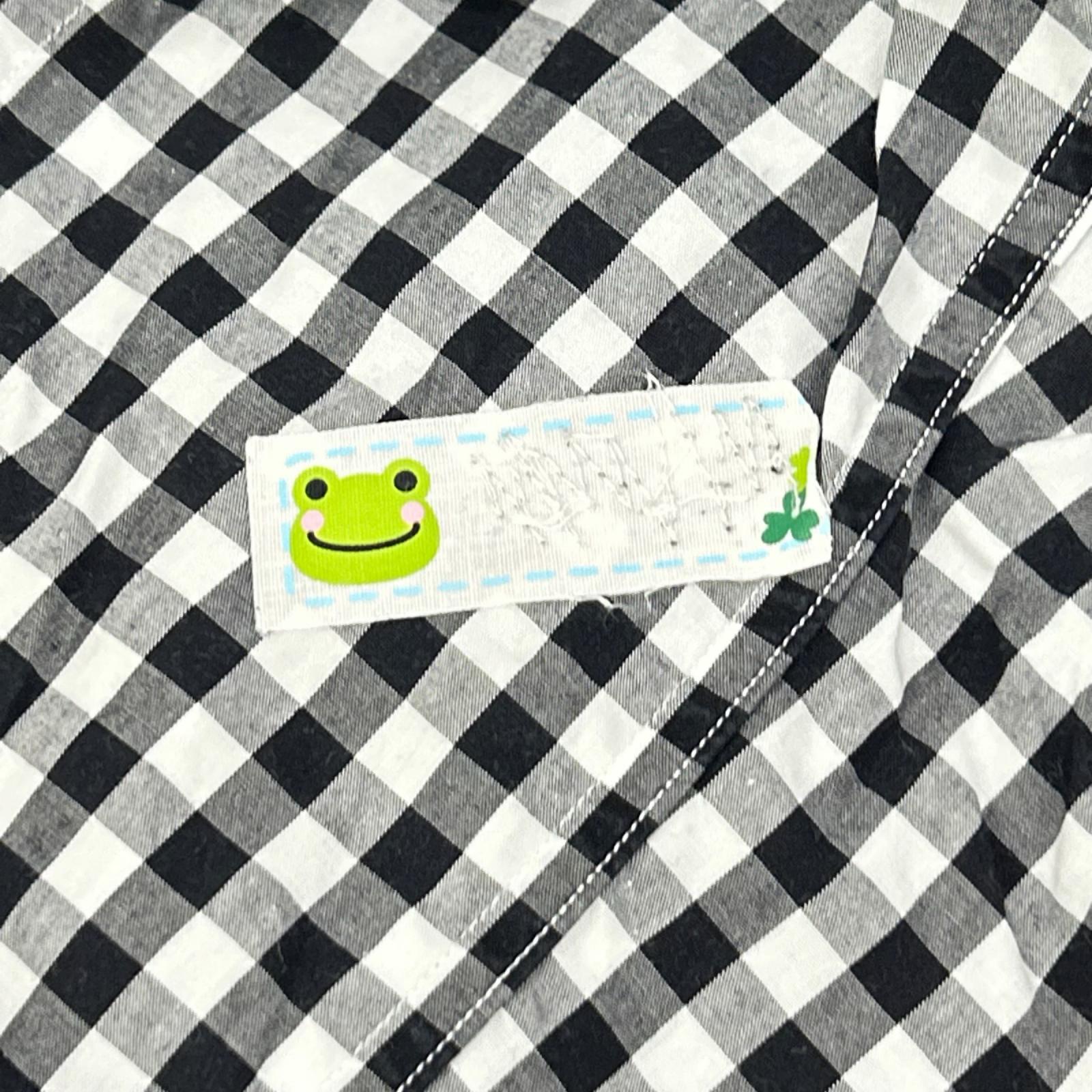 Porter Classic ポータークラシック ブラック×ホワイト コットン ROLL UP GINGHAM CHECK SHIRT トップス