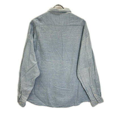 Porter Classic ポータークラシック ライトブルー コットン ROLL UP SHIJIRA STRIPE SHIRT トップス