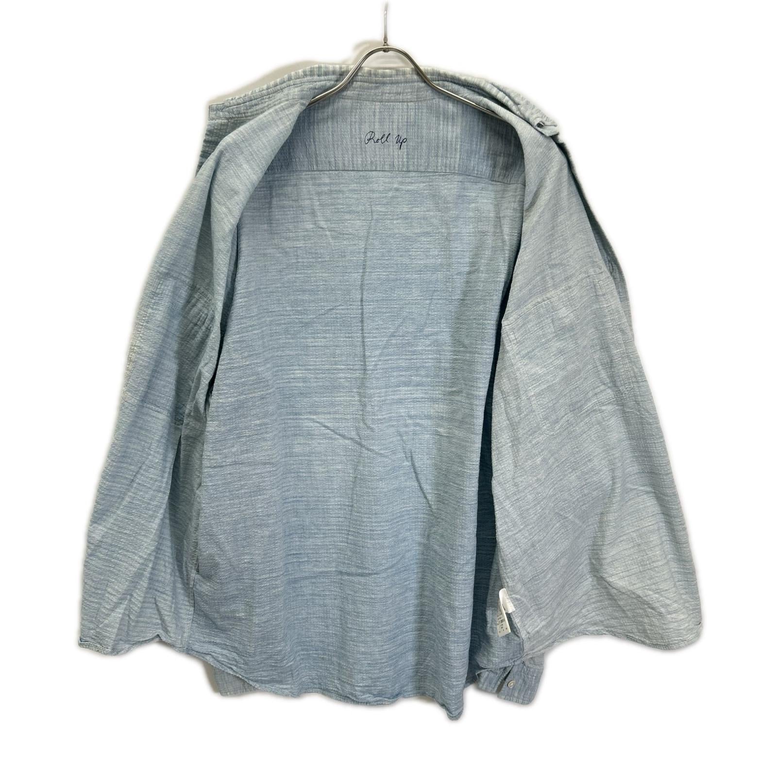 Porter Classic ポータークラシック ライトブルー コットン ROLL UP SHIJIRA STRIPE SHIRT トップス