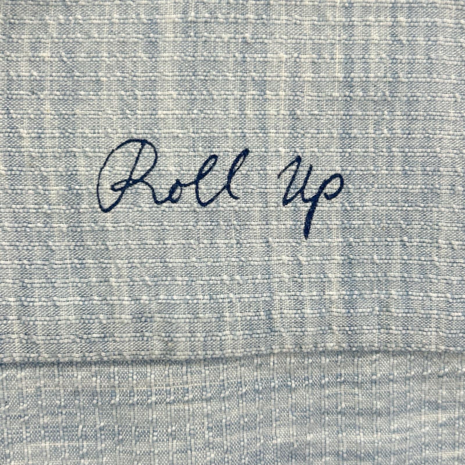 Porter Classic ポータークラシック ライトブルー コットン ROLL UP SHIJIRA STRIPE SHIRT トップス
