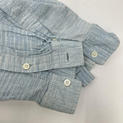 Porter Classic ポータークラシック ライトブルー コットン ROLL UP SHIJIRA STRIPE SHIRT トップス