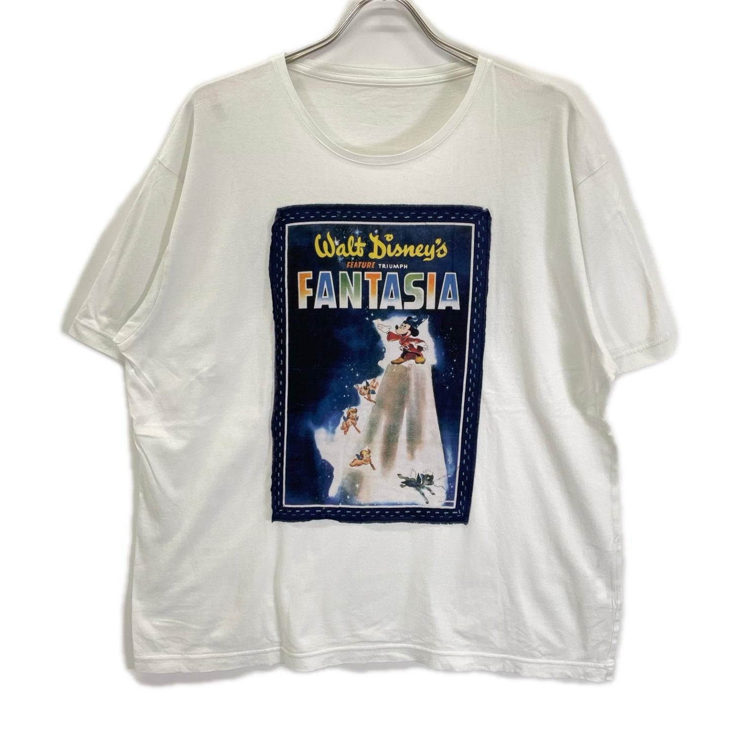 Porter Classic ポータークラシック ×Disney ホワイト コットン DISNEY FANTASIA BANDANA T-SHIRT トップス