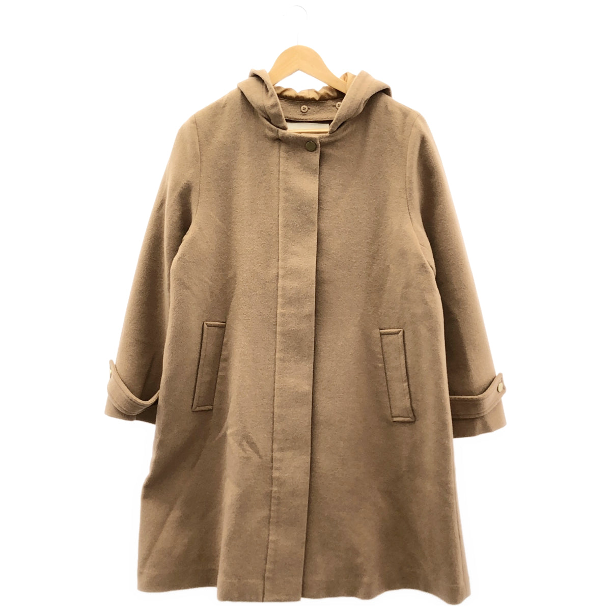 RAY BEAMS レイビームス 63-19-0213-690 キャメル ウールビーバー フーデッド2WAYロングコート トップス