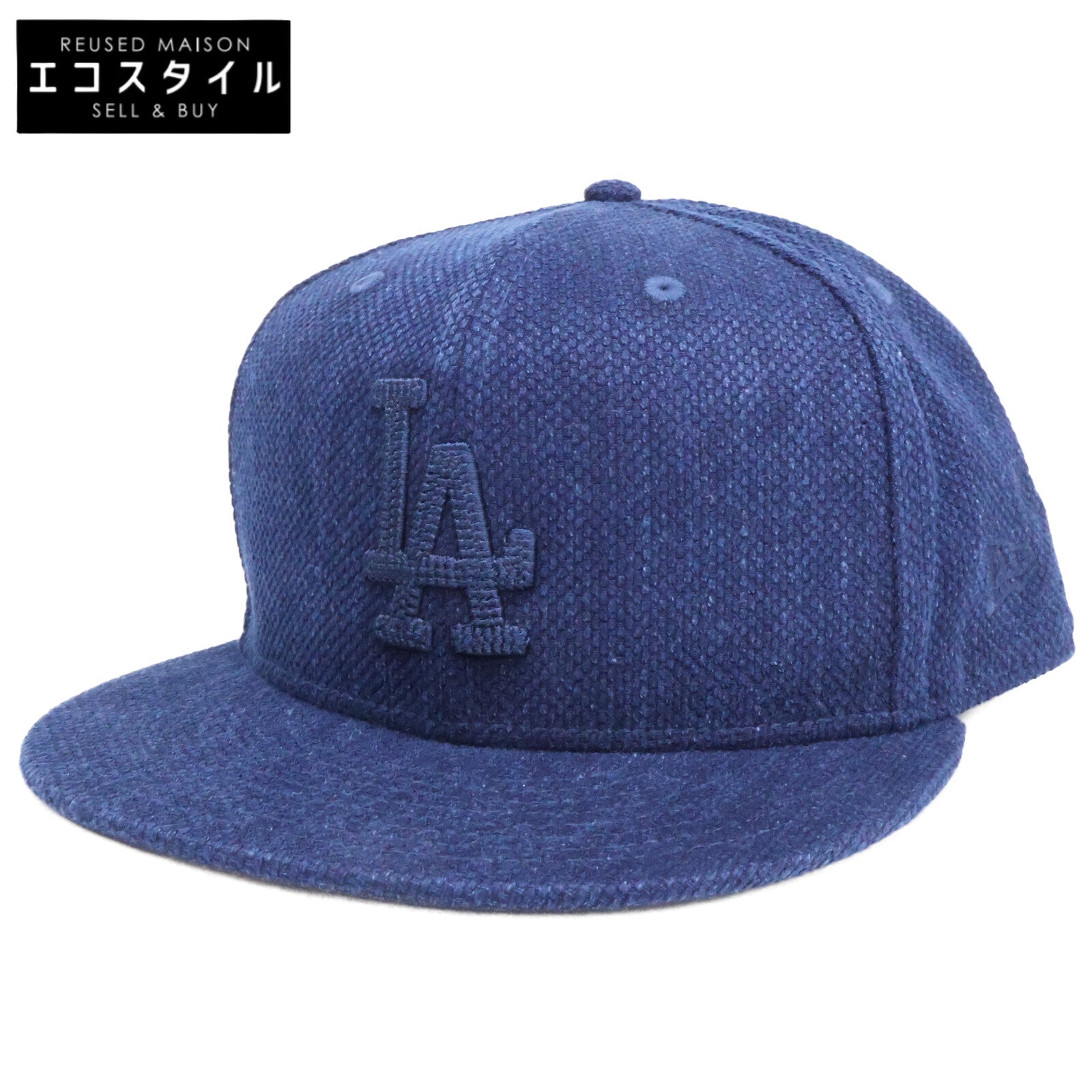 New Era ニューエラ 【新品同様】59FIFTY ロサンゼルス・ドジャース Aizome 藍染め ベースボールキャップ 帽子