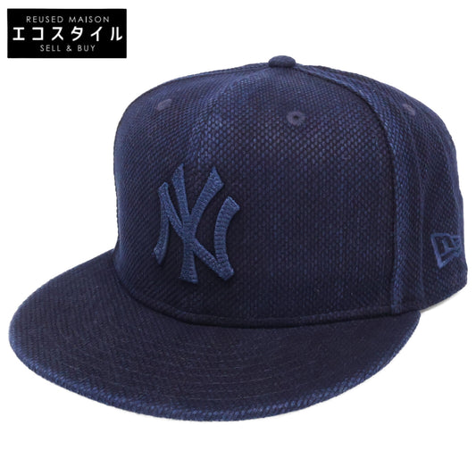 New Era ニューエラ 【新品同様】59FIFTY ニューヨーク・ヤンキース Aizome 藍染め ベースボールキャップ 帽子