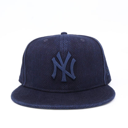 New Era ニューエラ 【新品同様】59FIFTY ニューヨーク・ヤンキース Aizome 藍染め ベースボールキャップ 帽子