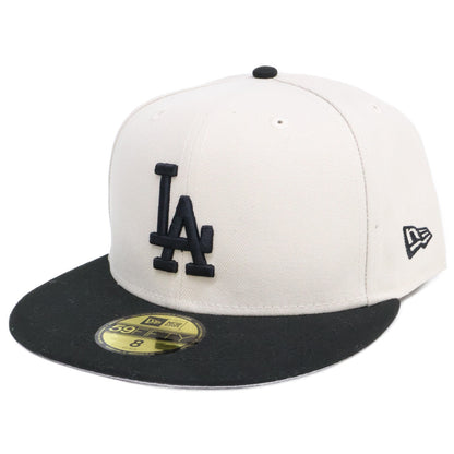 New Era ニューエラ 【新品同様】59FIFTY Powered by GORO NAKATSUGAWA（MIN-NANO） ロサンゼルス・ドジャース ストーン ブラックバイザー キャップ 帽子