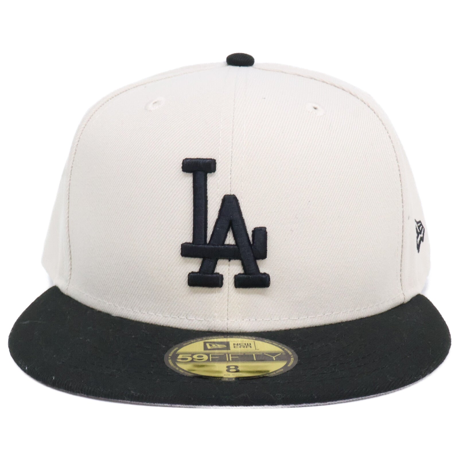 New Era ニューエラ 【新品同様】59FIFTY Powered by GORO NAKATSUGAWA（MIN-NANO） ロサンゼルス・ドジャース ストーン ブラックバイザー キャップ 帽子