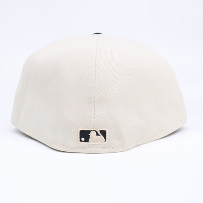 New Era ニューエラ 【新品同様】59FIFTY Powered by GORO NAKATSUGAWA（MIN-NANO） ロサンゼルス・ドジャース ストーン ブラックバイザー キャップ 帽子