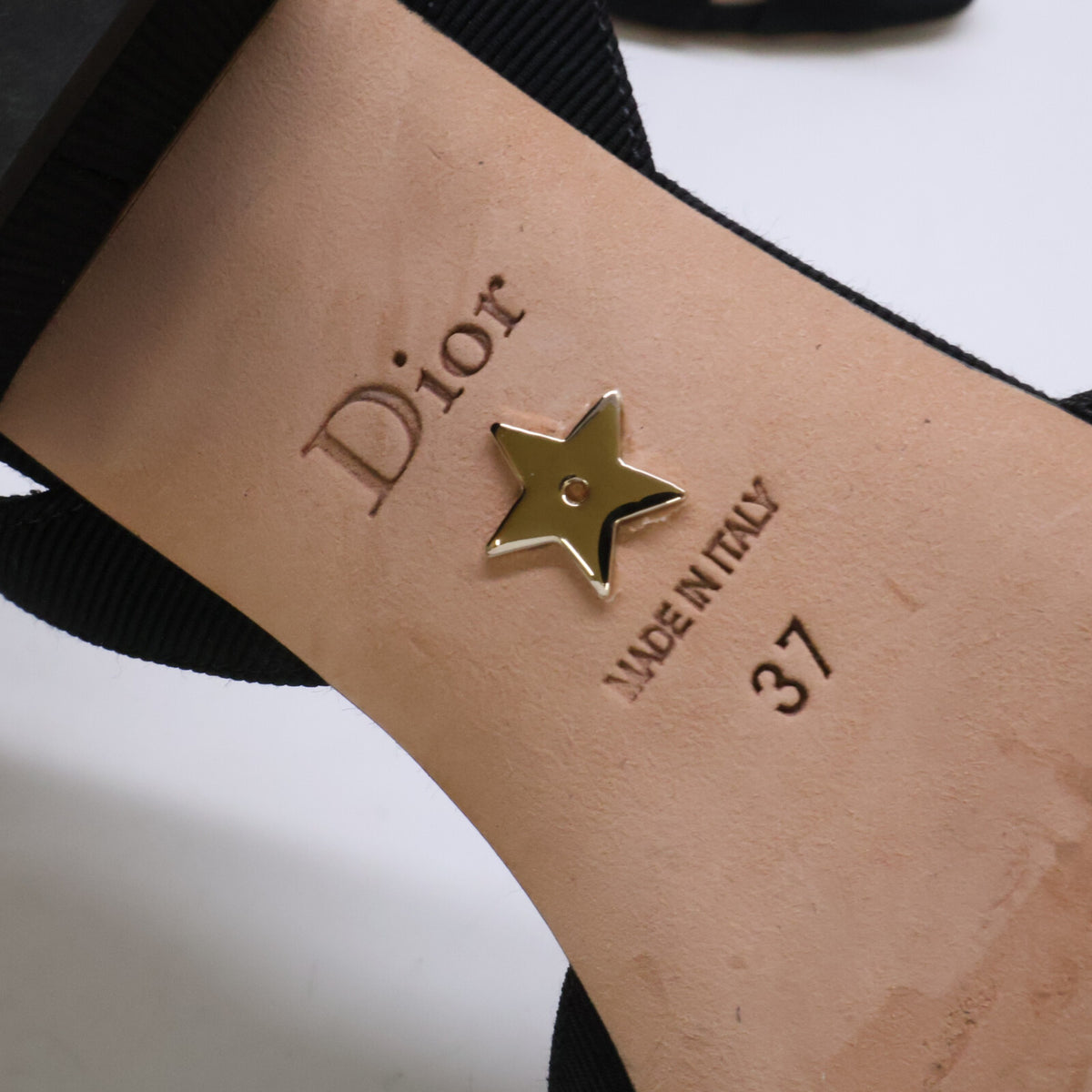 Christian Dior クリスチャンディオール Adiorable CDパール リボンモチーフ アンクルストラップ サンダル シューズ