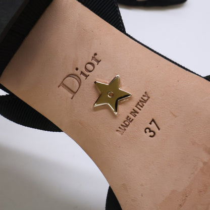 Christian Dior クリスチャンディオール Adiorable CDパール リボンモチーフ アンクルストラップ サンダル シューズ