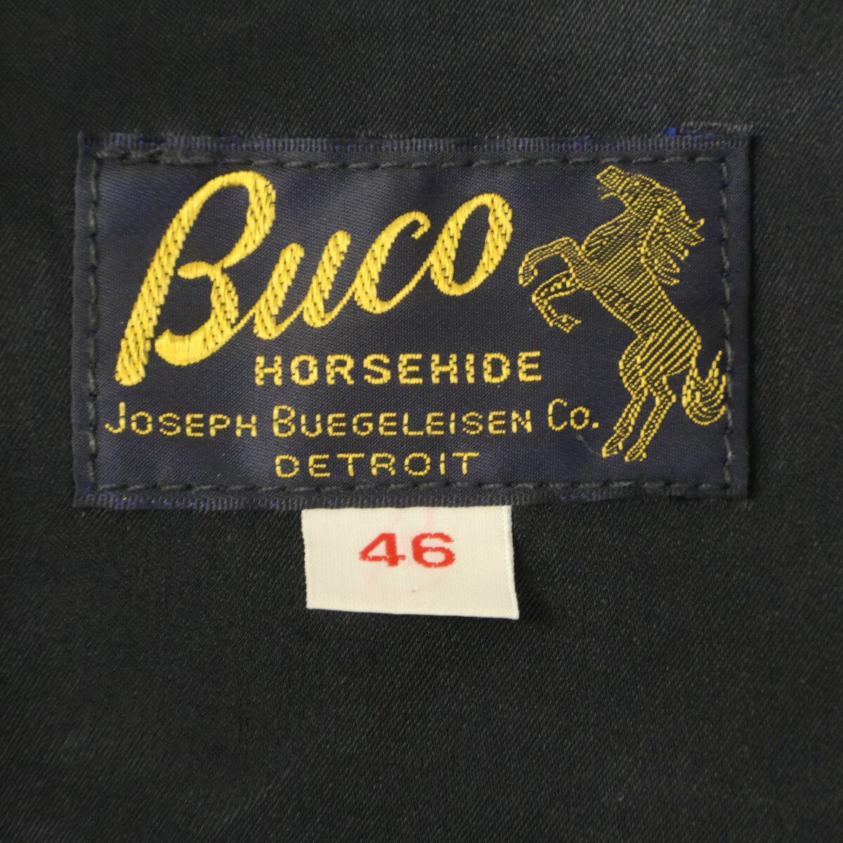 BUCO ブコ THE REAL McCOYS BJ19110 J-100 タンニンン鞣し ホースハイド シングルライダースジャケット ジャケット