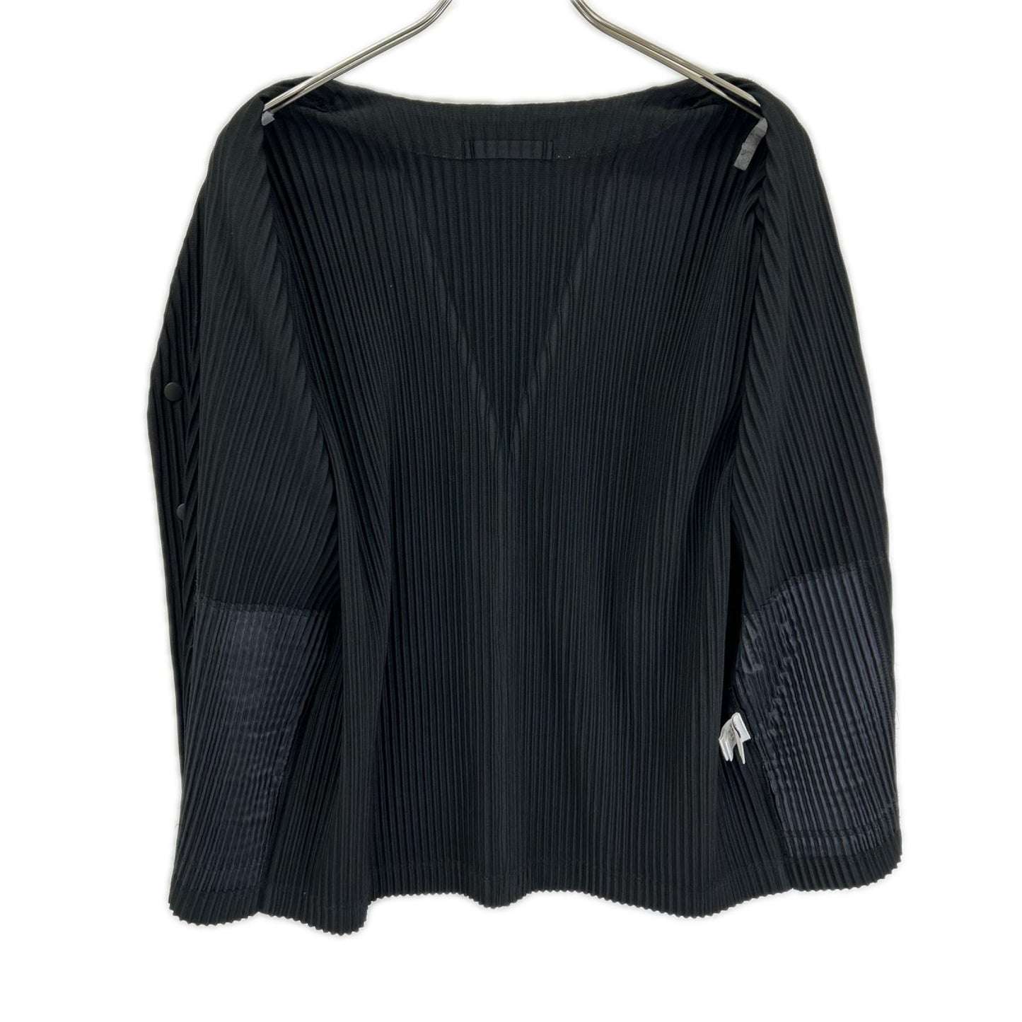 HOMME PLISSE ISSEY MIYAKE オムプリッセ イッセイミヤケ 25AW HP55JL141 ブラック BASICS ロングスリーブ プリーツカーディガン トップス