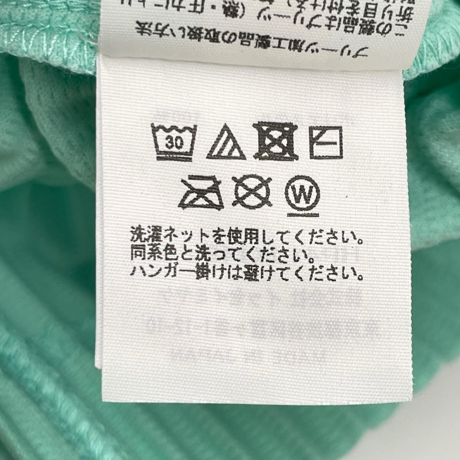 HOMME PLISSE ISSEY MIYAKE オムプリッセ イッセイミヤケ 24SS HP41JK149 ミントグリーン プリーツ加工 クルーネック ロングスリーブ カットソー トップス