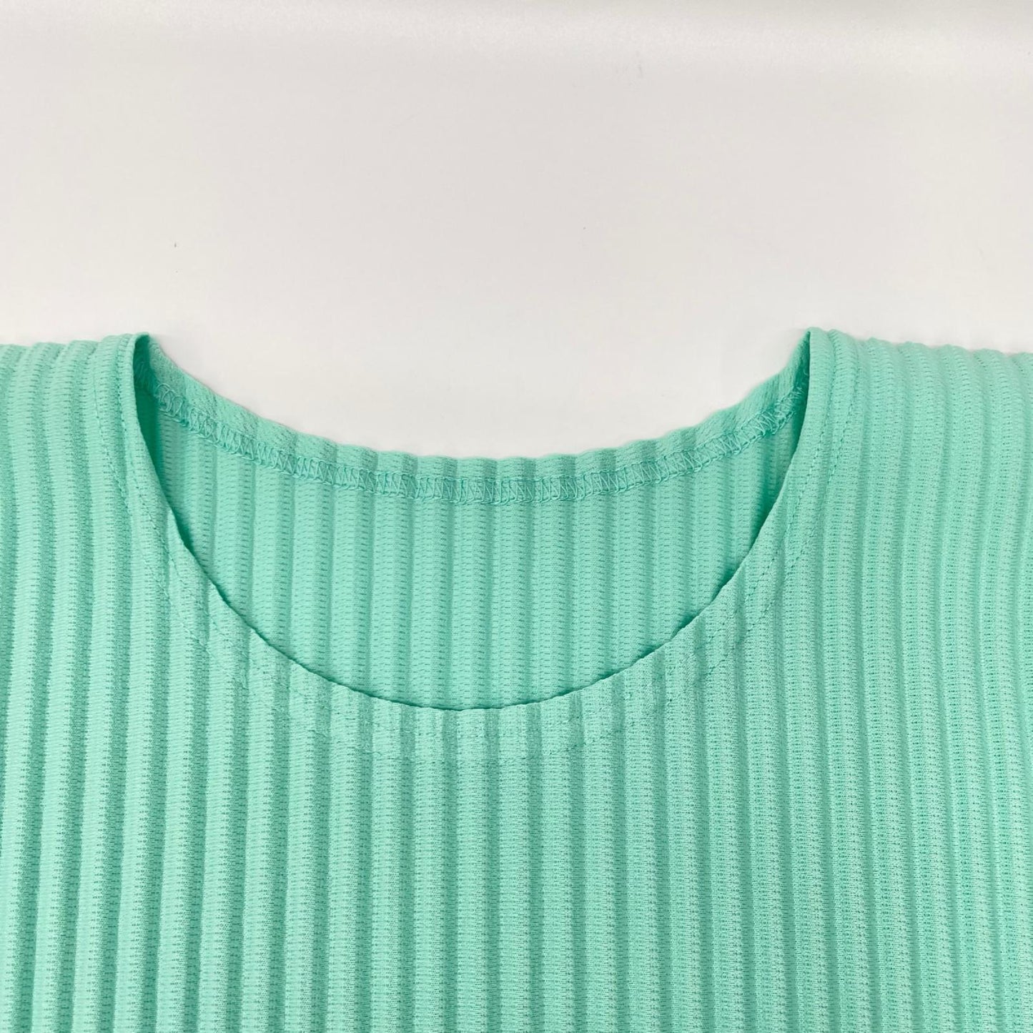 HOMME PLISSE ISSEY MIYAKE オムプリッセ イッセイミヤケ 24SS HP41JK149 ミントグリーン プリーツ加工 クルーネック ロングスリーブ カットソー トップス