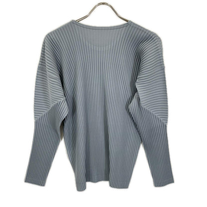 HOMME PLISSE ISSEY MIYAKE オムプリッセ イッセイミヤケ 25SS HP51JK182 ブルーグレー COLOR PLEATS/カラープリーツ ロングスリーブ カットソー トップス