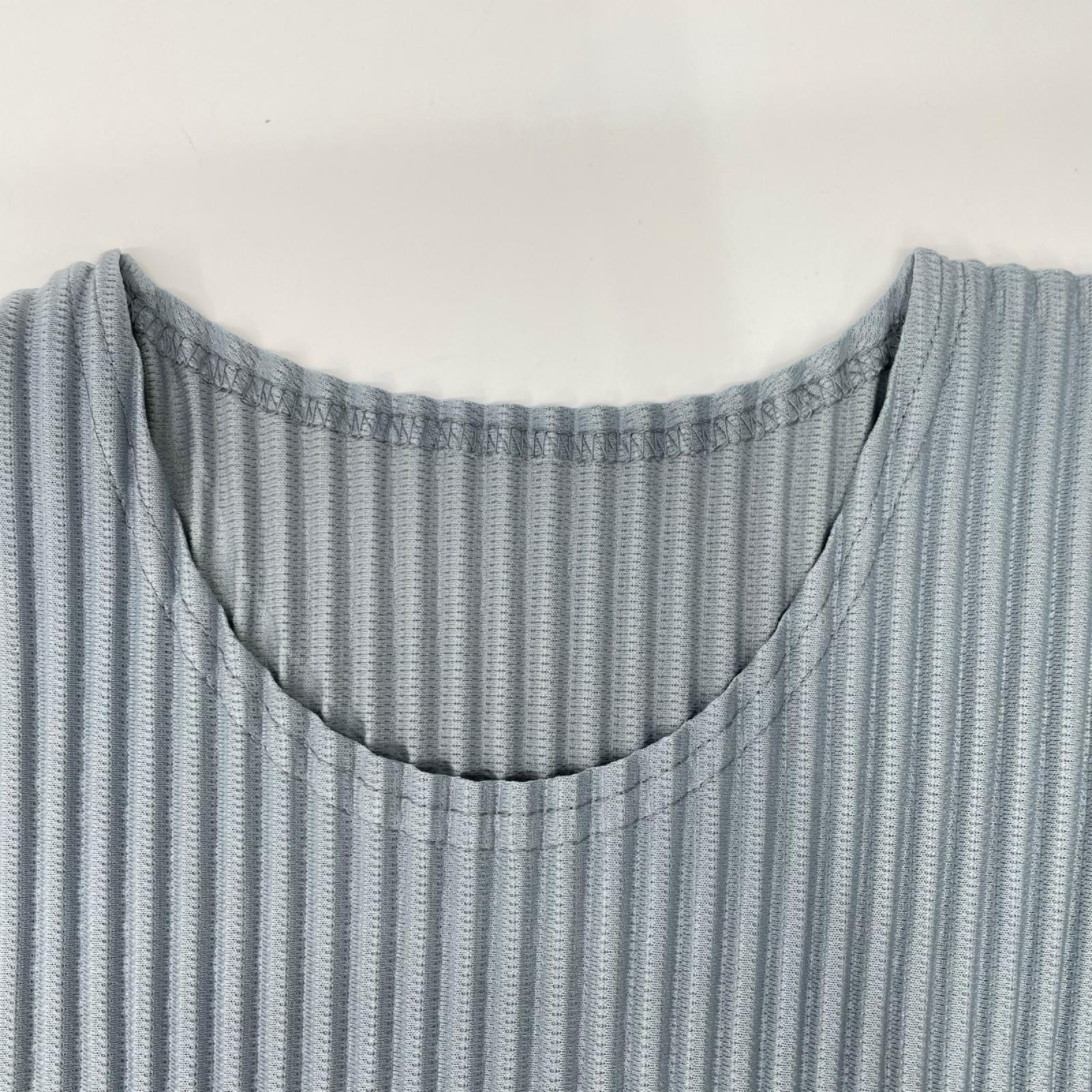 HOMME PLISSE ISSEY MIYAKE オムプリッセ イッセイミヤケ 25SS HP51JK182 ブルーグレー COLOR PLEATS/カラープリーツ ロングスリーブ カットソー トップス